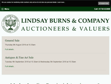 Tablet Screenshot of lindsayburns.co.uk